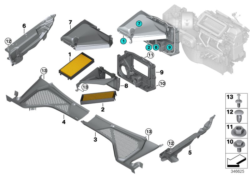 Car part diagram