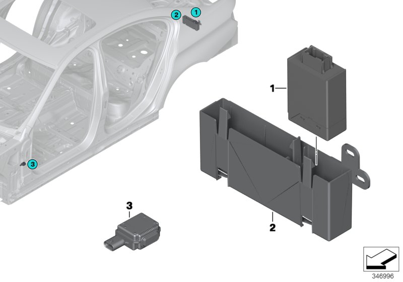 BMW Ultrasonic Sensor Parking Assistant - Genuine BMW 66209250881