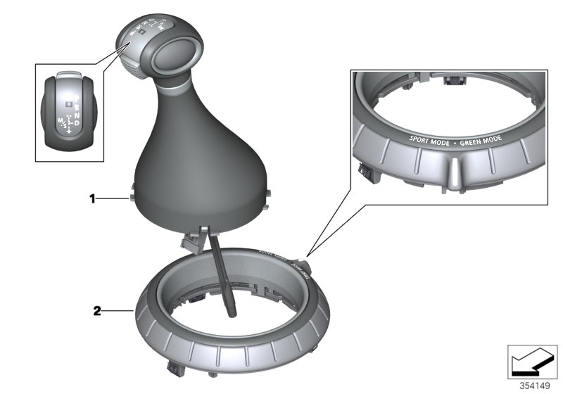 Mini Gear Selector Switch 61319391193 LLLParts