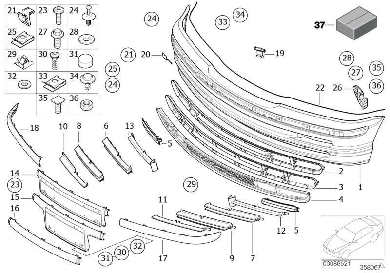 Car part diagram