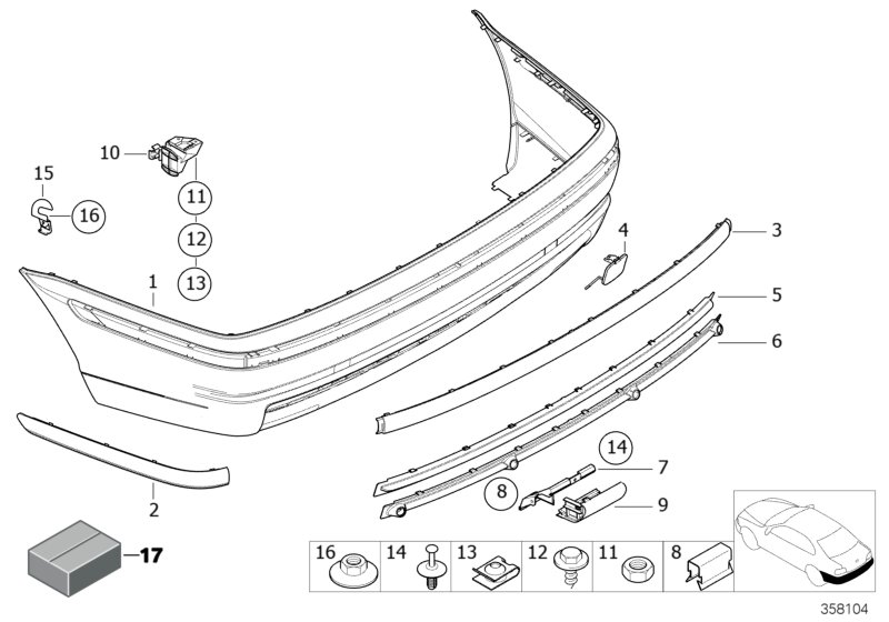 Car part diagram