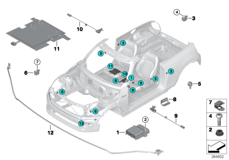 Car part diagram