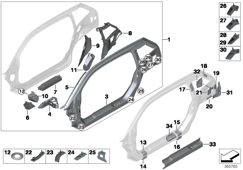 Car part diagram