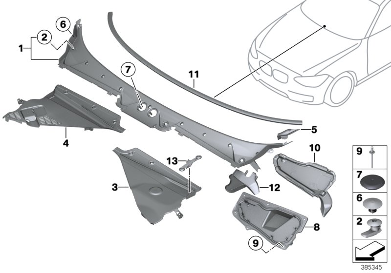 Car part diagram