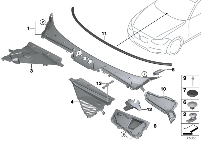 Car part diagram