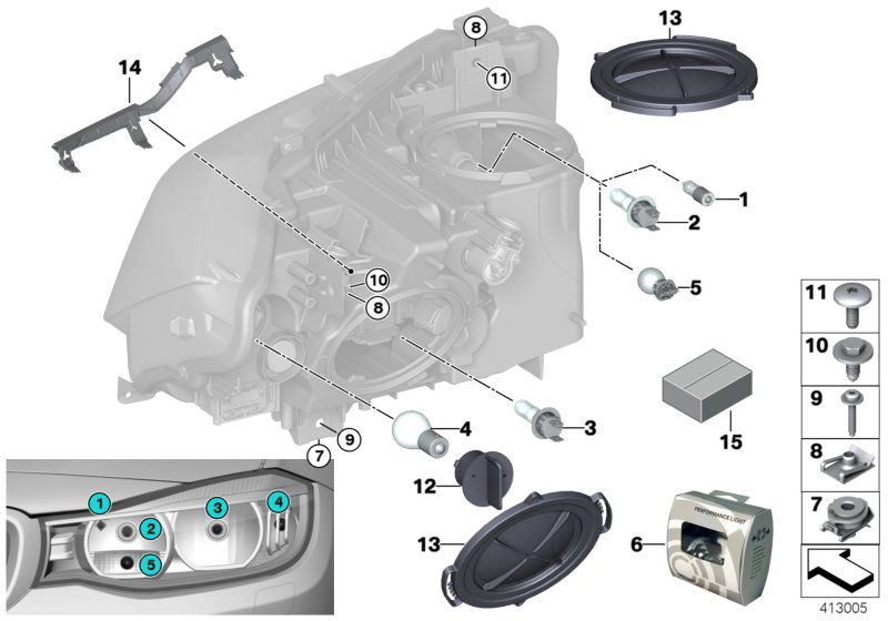 Car part diagram
