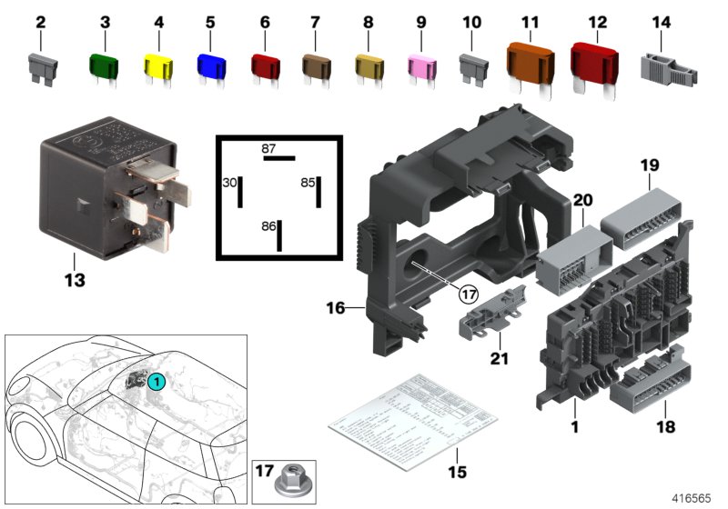 Car part diagram