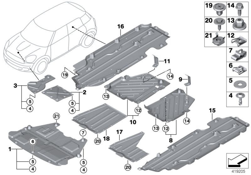 Car part diagram