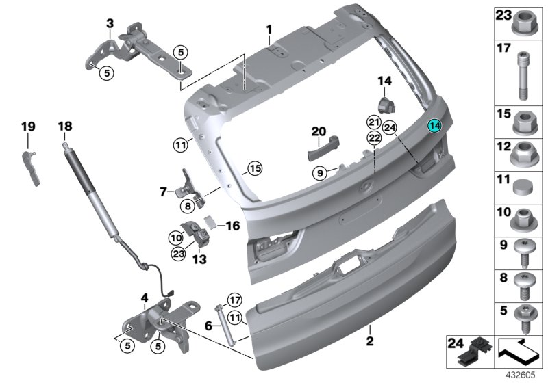Car part diagram