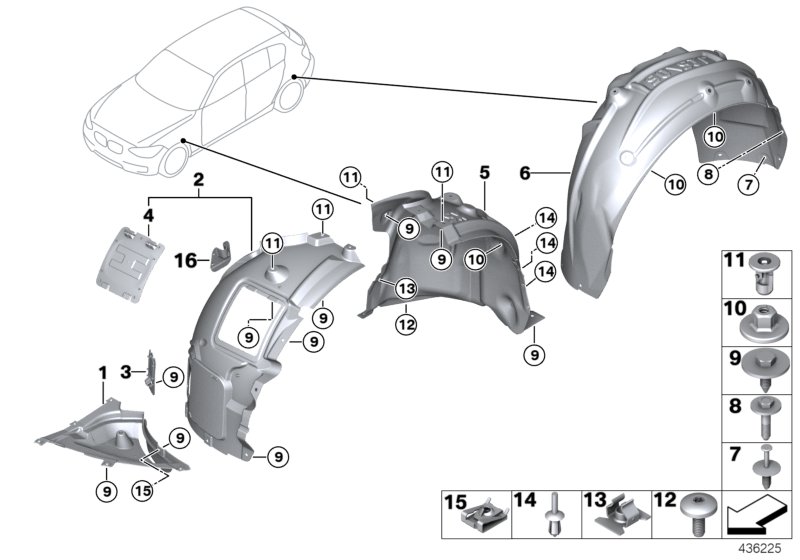 Car part diagram