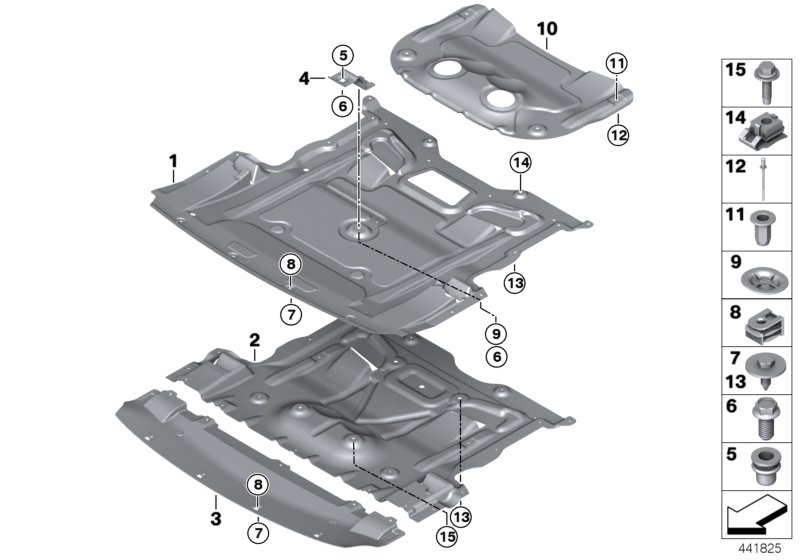 BMW M Adapter, Engine Compartment Shielding 51757905276 - LLLParts