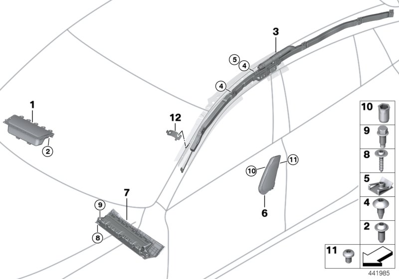Car part diagram