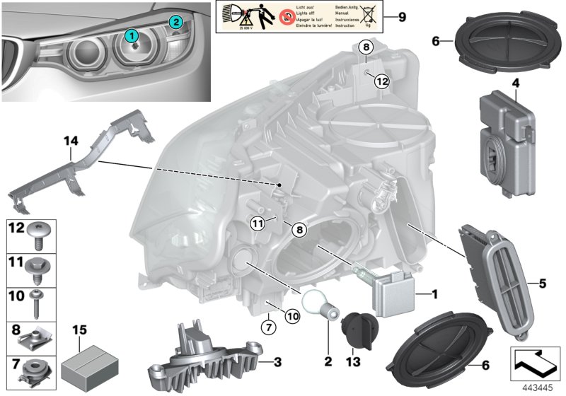 Car part diagram