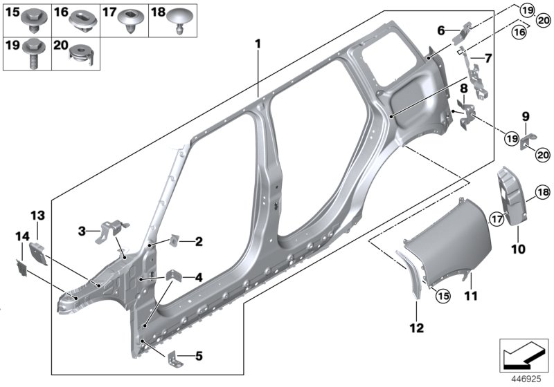 Car part diagram