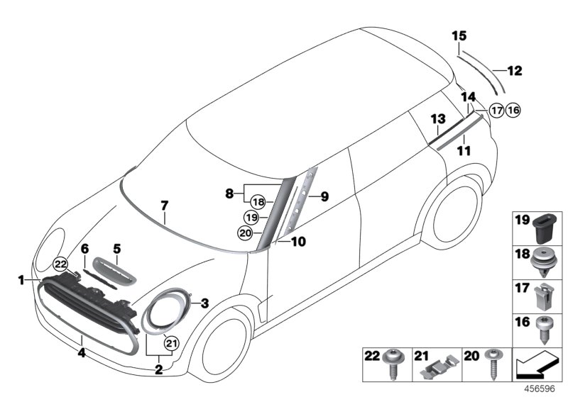 Car part diagram