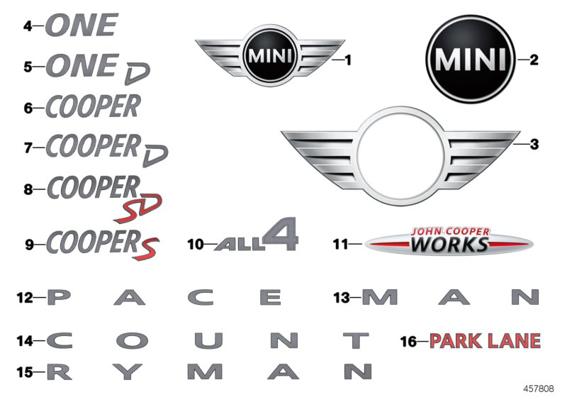 Car part diagram