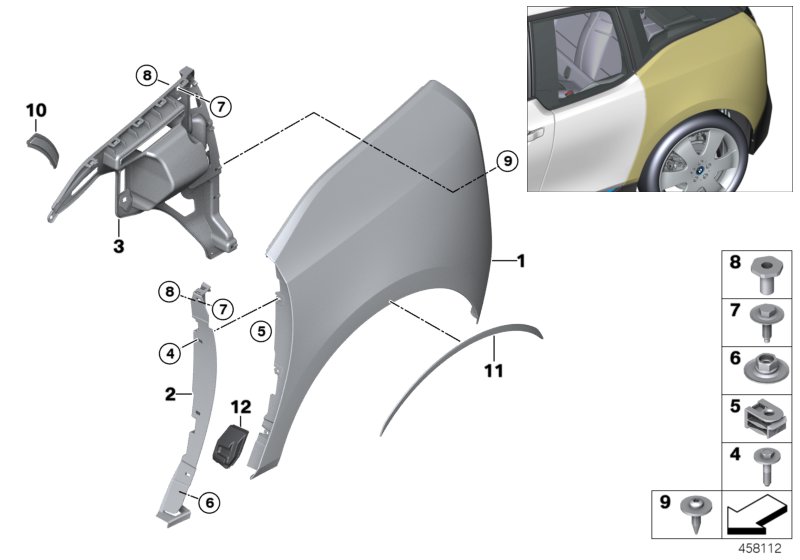 Car part diagram