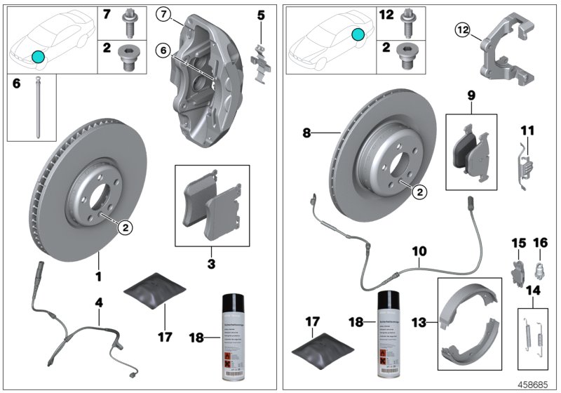 Car part diagram