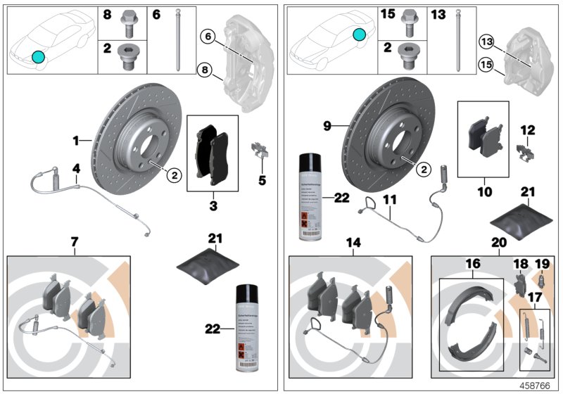 Car part diagram