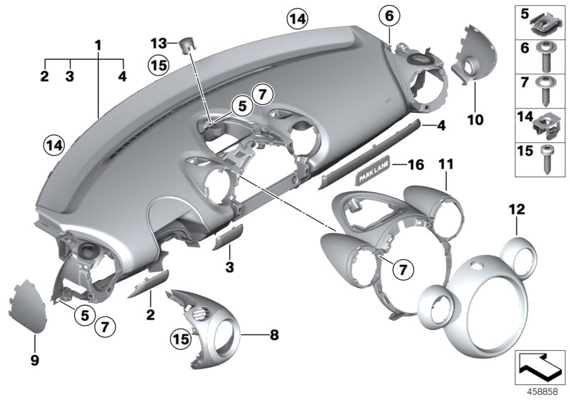 Car part diagram
