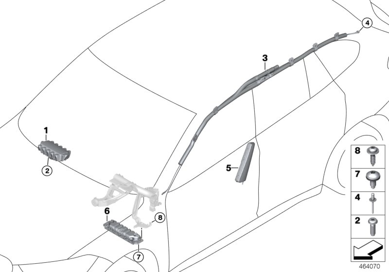 BMW Side Airbag, Front Right Seat 72127475498 - LLLParts