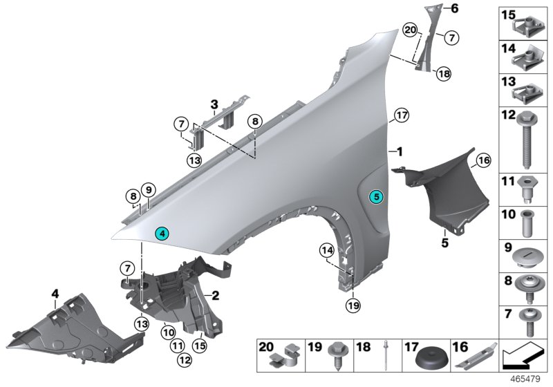 Car part diagram