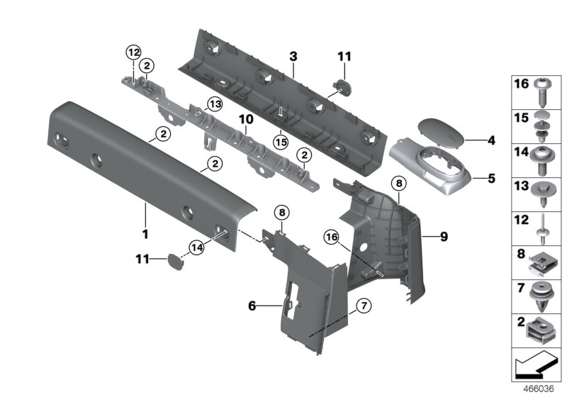 Car part diagram
