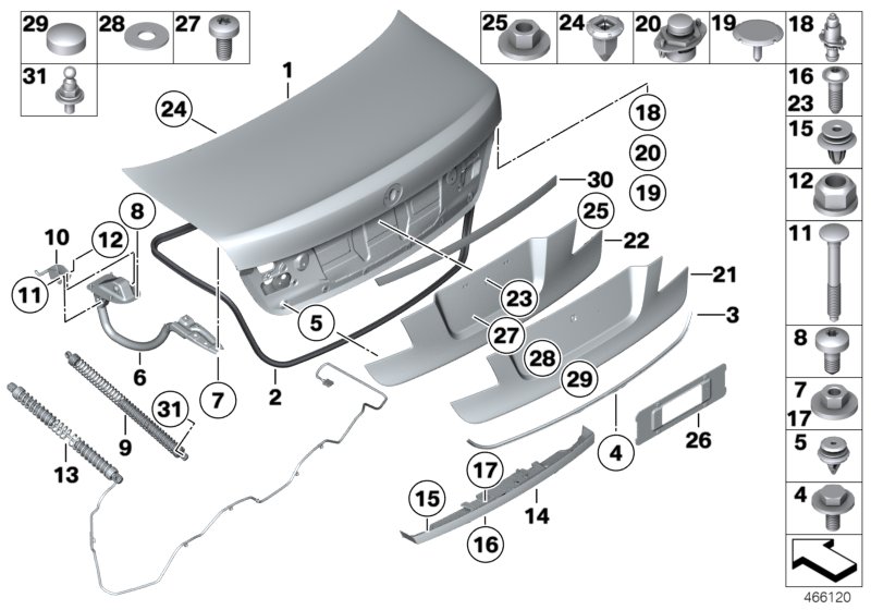 Car part diagram