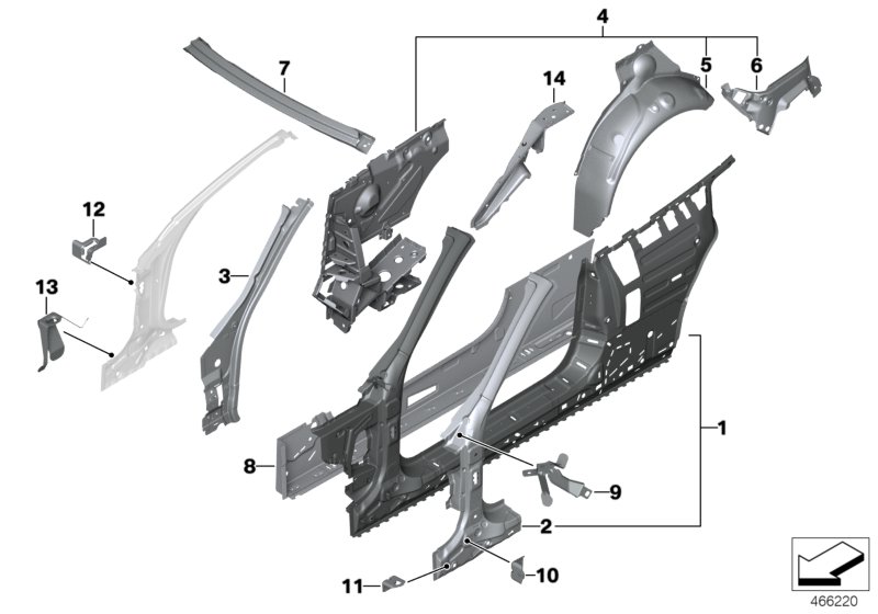 Car part diagram