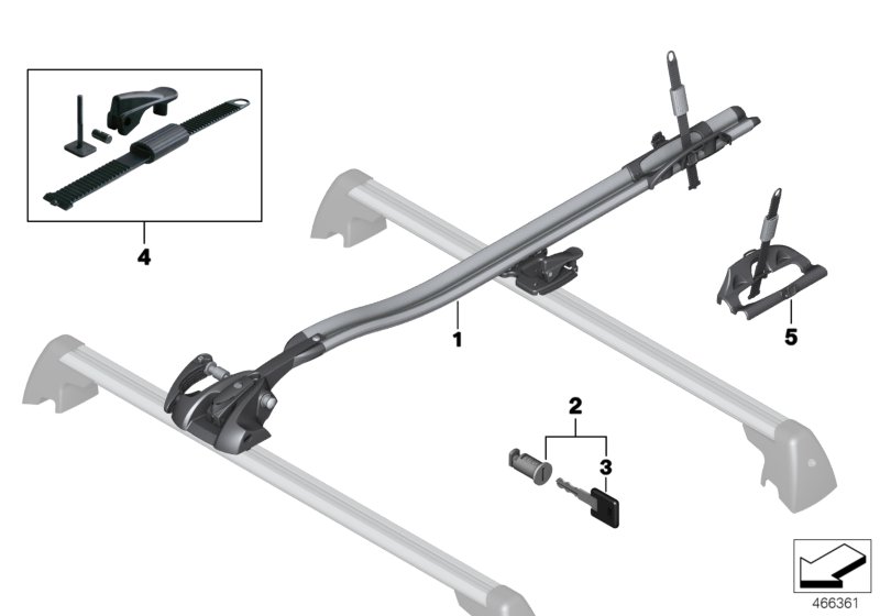 Mini Racing Bike Rack 82722326515 LLLParts