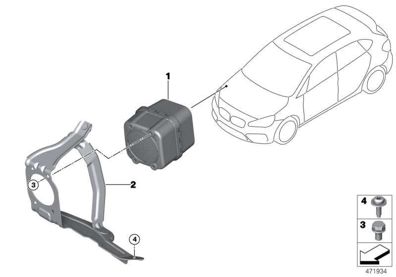 BMW Vehicle Sound Generator - Genuine BMW 65122622457 - LLLParts