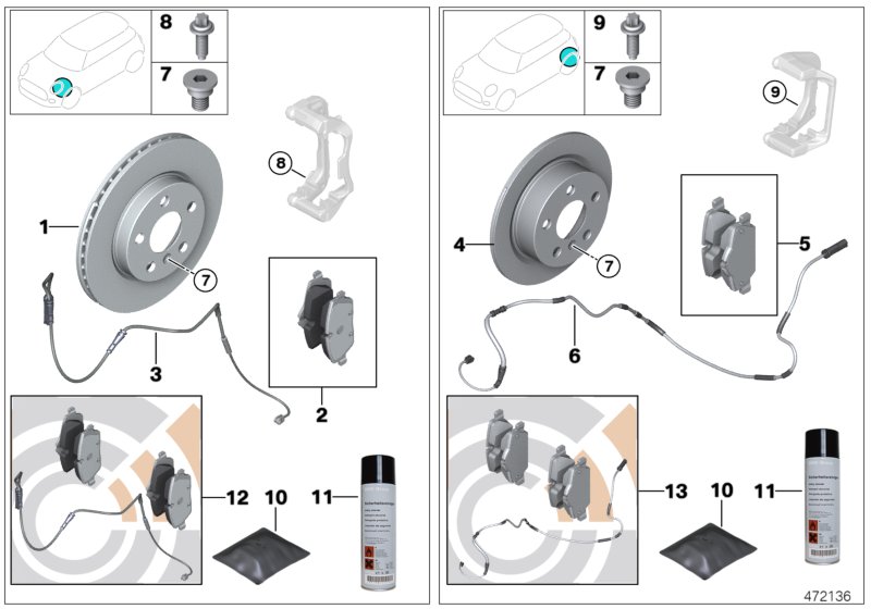 Car part diagram