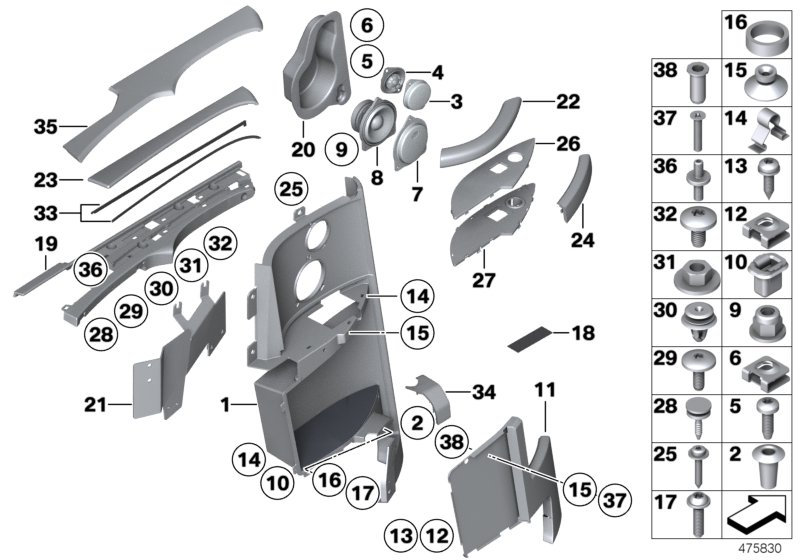Car part diagram