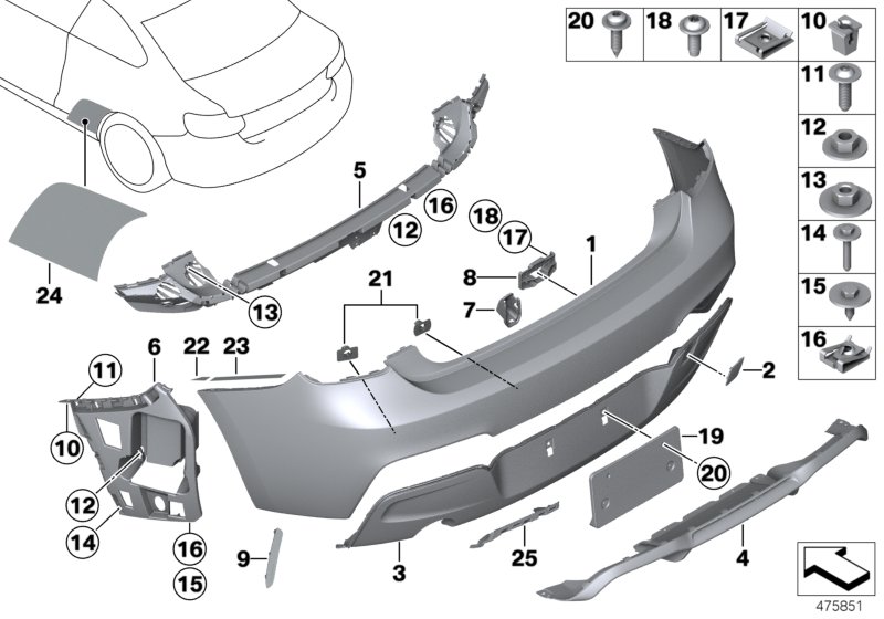Car part diagram