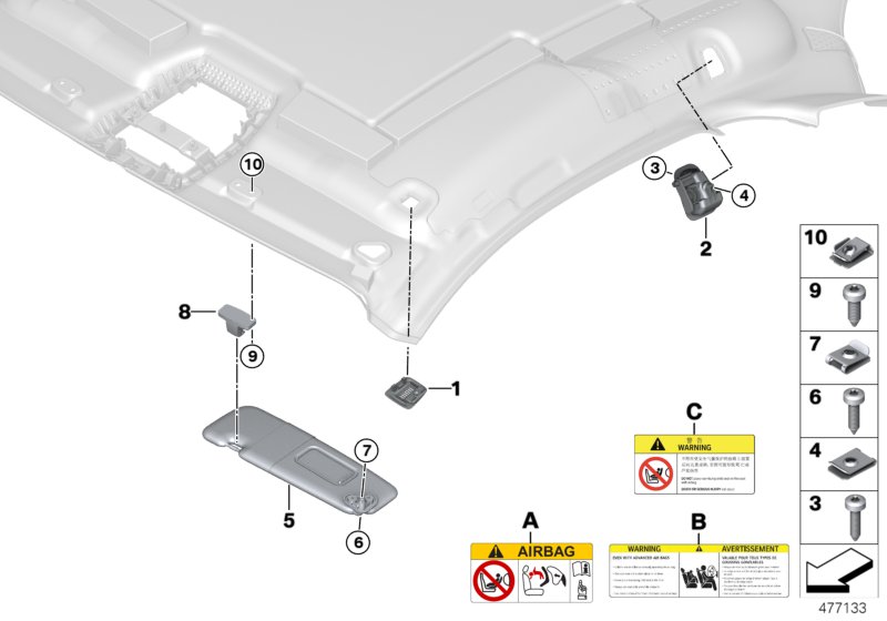 Car part diagram