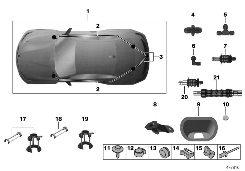 Car part diagram