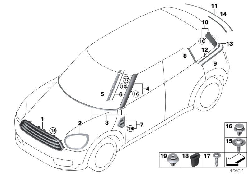 Car part diagram