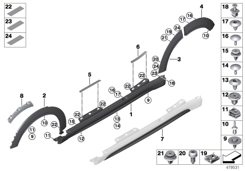 Car part diagram