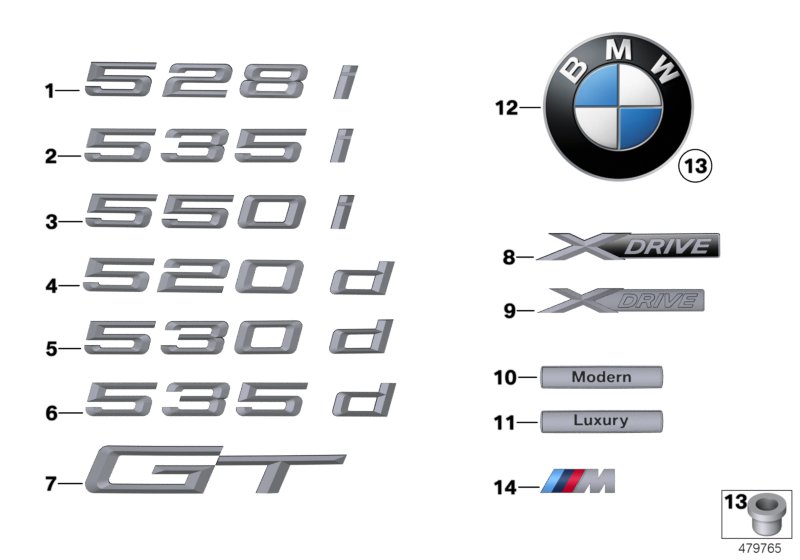 Car part diagram