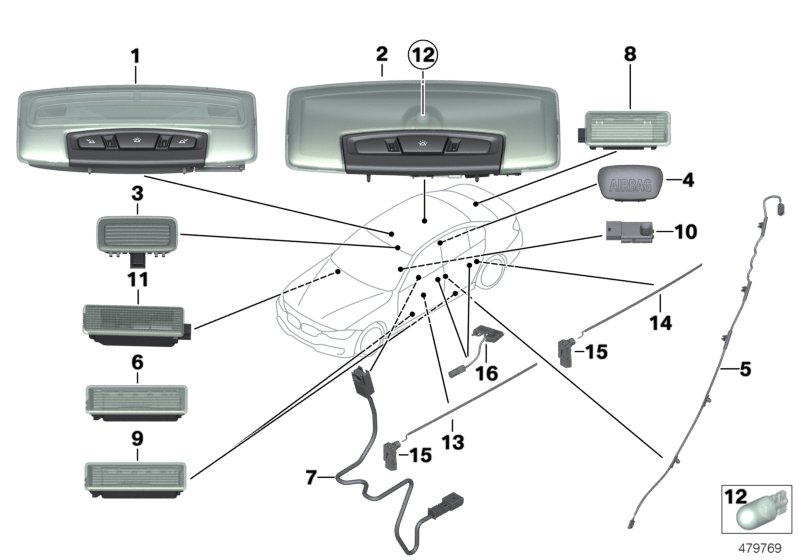 Car part diagram
