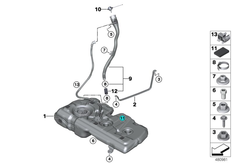Car part diagram