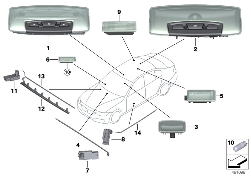 Car part diagram