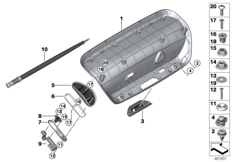 Car part diagram