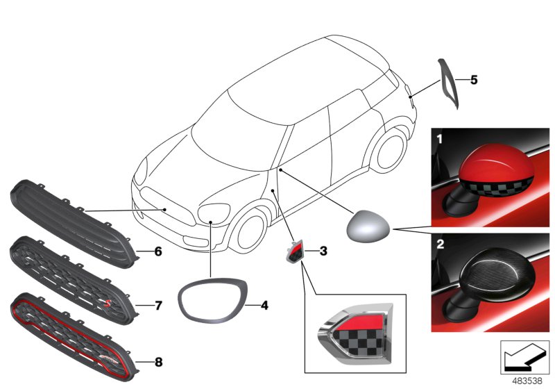 Car part diagram