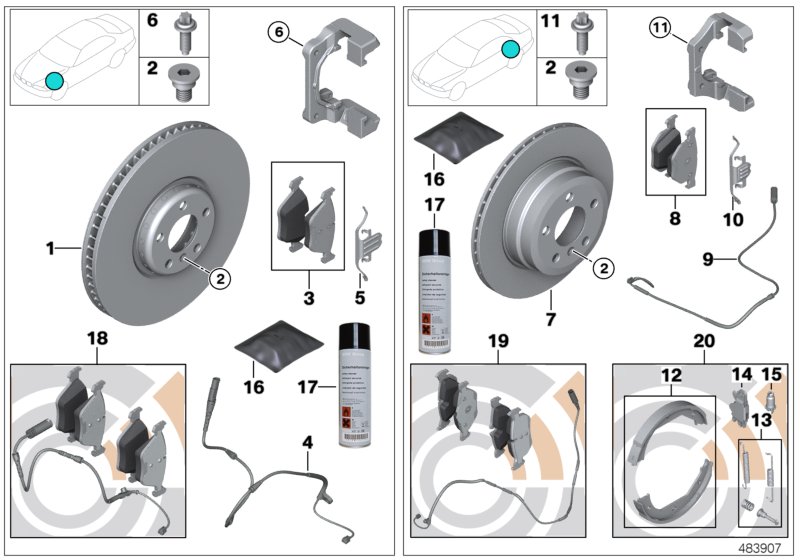 Car part diagram