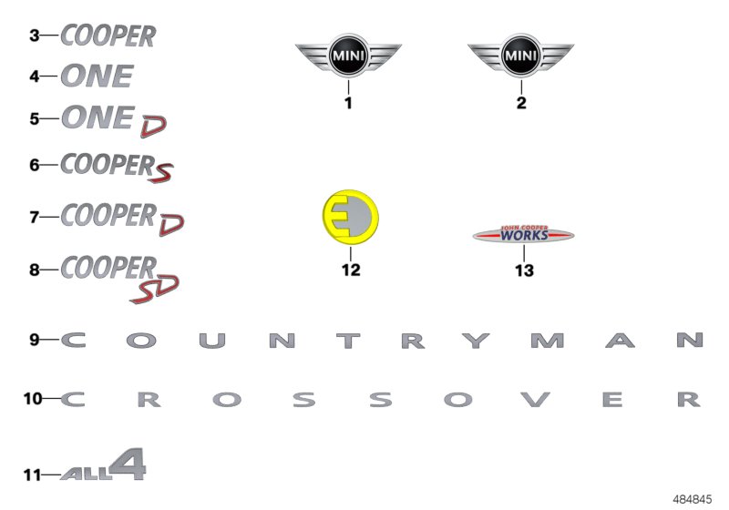 Car part diagram