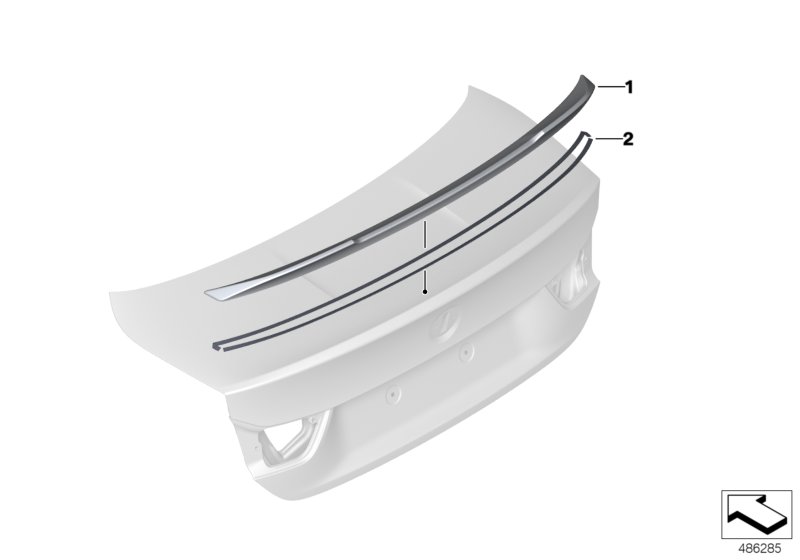 BMW Adhesive Tape Rear Spoiler 51628076051 LLLParts