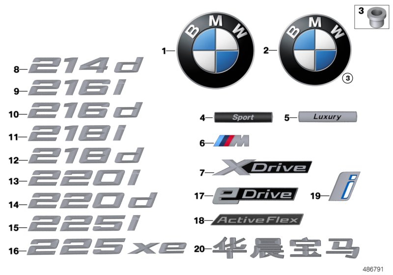 Car part diagram