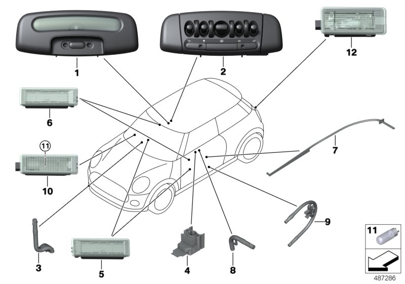 Car part diagram