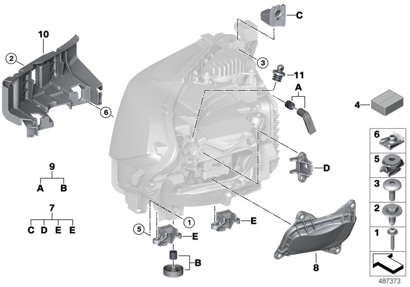 Car part diagram